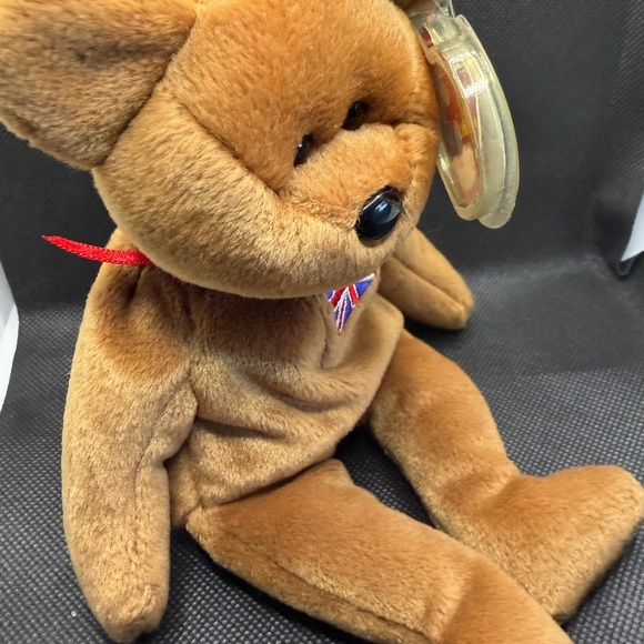TY Beanie Baby Britannia Bear 1997 UK Flag Plush w/ Tag Vintage England - Picture 6 of 9